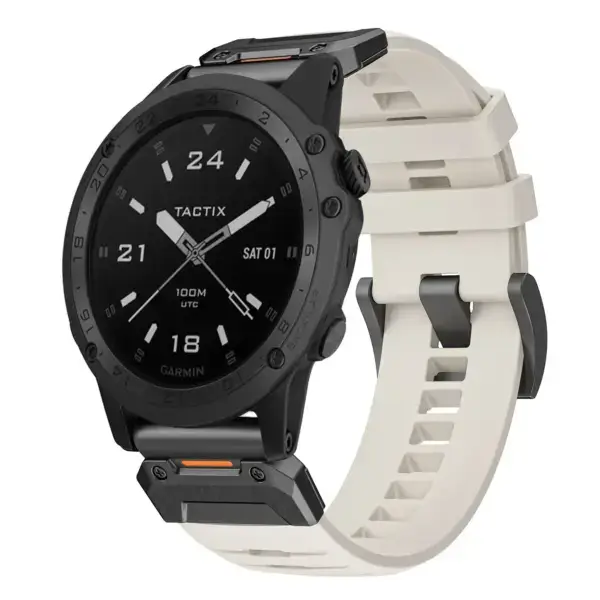 g.fk1.17 Main Arctic StrapsCo Elite FKM Rubber QuickFit Watch Band Strap for Garmin Tactix Charlie