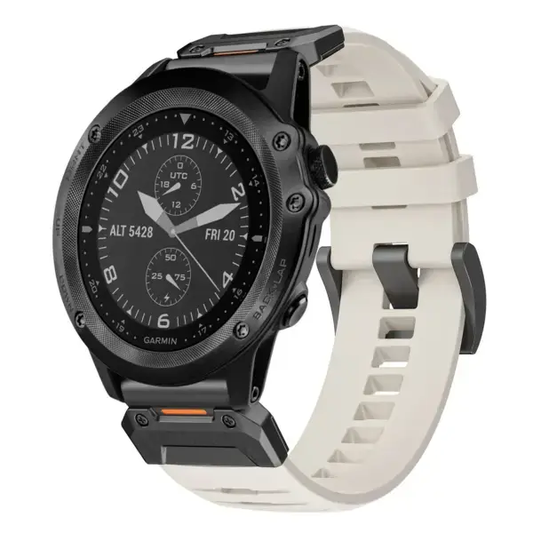 g.fk1.17 Main Arctic StrapsCo Elite FKM Rubber QuickFit Watch Band Strap for Garmin Tactix Bravo