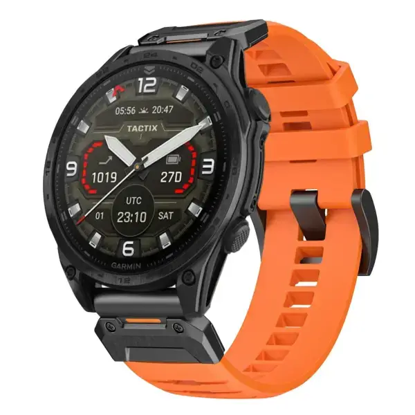 g.fk1.12 Main Blaze StrapsCo Elite FKM Rubber QuickFit Watch Band Strap for Garmin Tactix 8 – 47mm