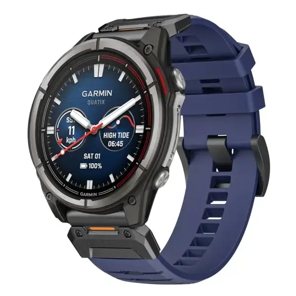 g.fk1.5 Main Midnight StrapsCo Elite FKM Rubber QuickFit Watch Band Strap for Garmin Quatix 8 – 51mm