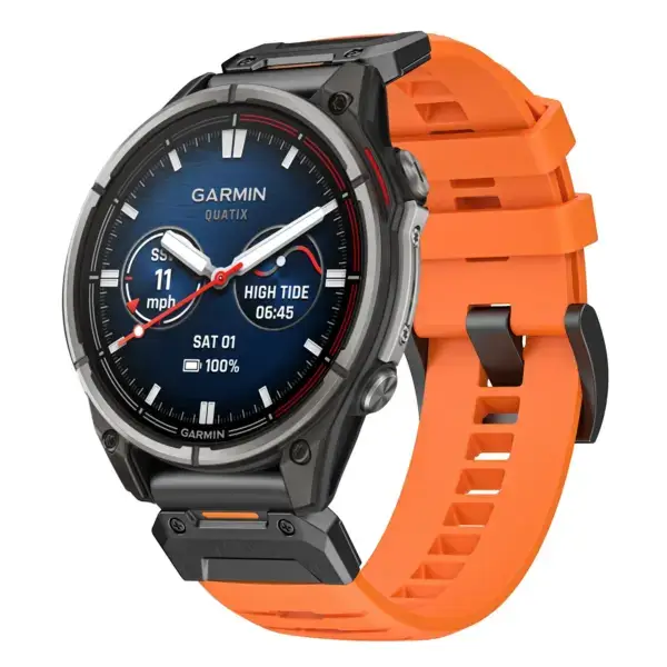 g.fk1.12 Main Blaze StrapsCo Elite FKM Rubber QuickFit Watch Band Strap for Garmin Quatix 8 – 47mm