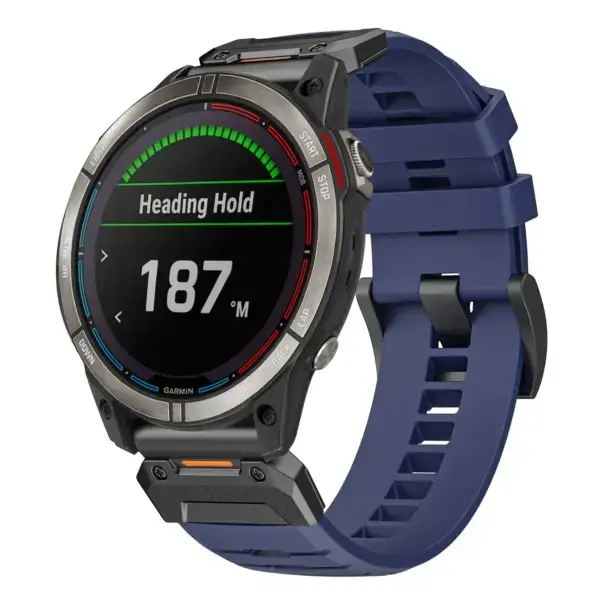 g.fk1.5 Main Midnight StrapsCo Elite FKM Rubber QuickFit Watch Band Strap for Garmin Quatix 7X