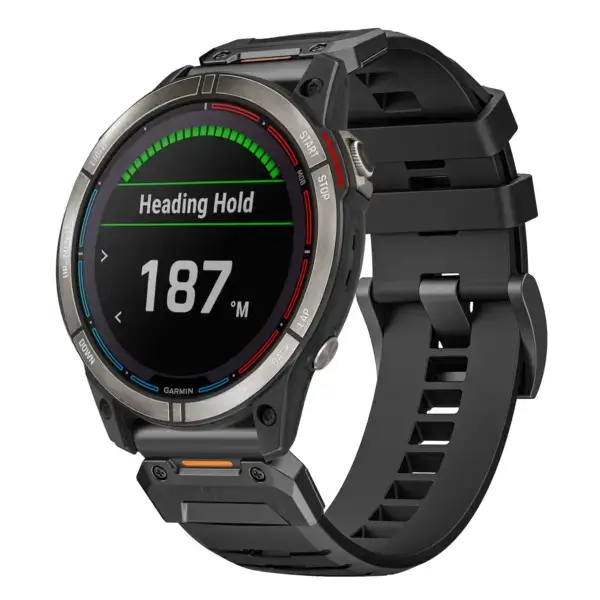 g.fk1.1 Main Obsidian StrapsCo Elite FKM Rubber QuickFit Watch Band Strap for Garmin Quatix 7X