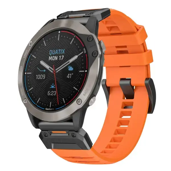 g.fk1.12 Main Blaze StrapsCo Elite FKM Rubber QuickFit Watch Band Strap for Garmin Quatix 6X