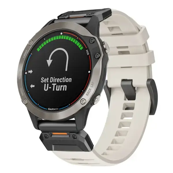 g.fk1.17 Main Arctic StrapsCo Elite FKM Rubber QuickFit Watch Band Strap for Garmin Quatix 6