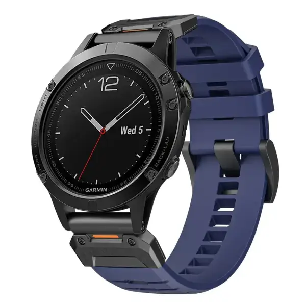 g.fk1.5 Main Midnight StrapsCo Elite FKM Rubber QuickFit Watch Band Strap for Garmin Quatix 5