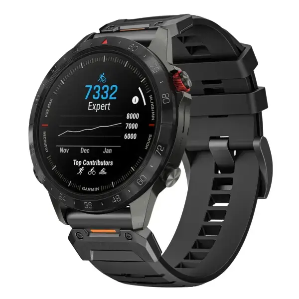 g.fk1.1 Main Obsidian StrapsCo Elite FKM Rubber QuickFit Watch Band Strap for Garmin MARQ Gen 2