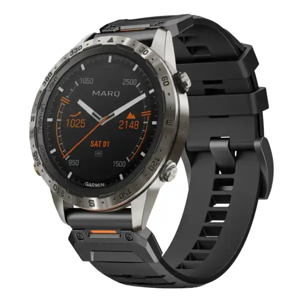 g.fk1.1 Main Obsidian StrapsCo Elite FKM Rubber QuickFit Watch Band Strap for Garmin MARQ