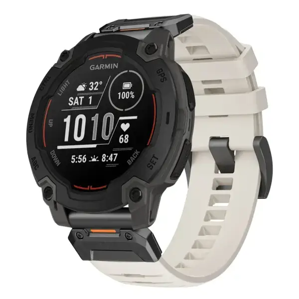 g.fk1.17 Main Arctic StrapsCo Elite FKM Rubber QuickFit Watch Band Strap for Garmin Instinct E – 45mm