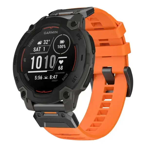 g.fk1.12 Main Blaze StrapsCo Elite FKM Rubber QuickFit Watch Band Strap for Garmin Instinct E – 45mm
