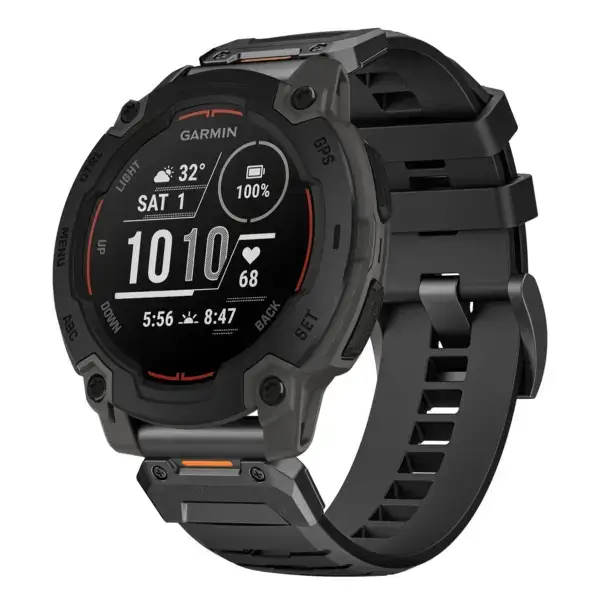 g.fk1.1 Main Obsidian StrapsCo Elite FKM Rubber QuickFit Watch Band Strap for Garmin Instinct E – 45mm