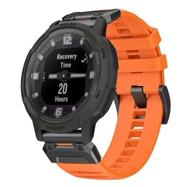 g.fk1.12 Main Blaze StrapsCo Elite FKM Rubber QuickFit Watch Band Strap for Garmin Instinct Crossover