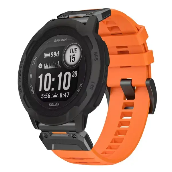 g.fk1.12 Main Blaze StrapsCo Elite FKM Rubber QuickFit Watch Band Strap for Garmin Instinct 2X