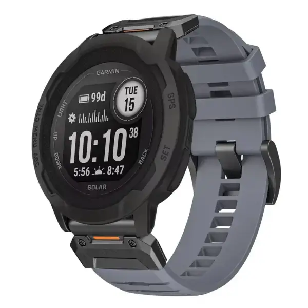 g.fk1.7 Main Slate StrapsCo Elite FKM Rubber QuickFit Watch Band Strap for Garmin Instinct 2X