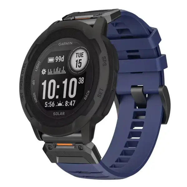 g.fk1.5 Main Midnight StrapsCo Elite FKM Rubber QuickFit Watch Band Strap for Garmin Instinct 2X