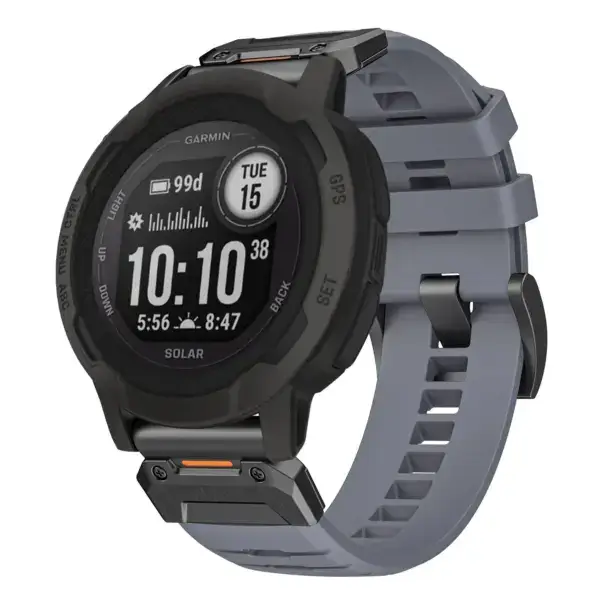 g.fk1.7 Main Slate StrapsCo Elite FKM Rubber QuickFit Watch Band Strap for Garmin Instinct 2