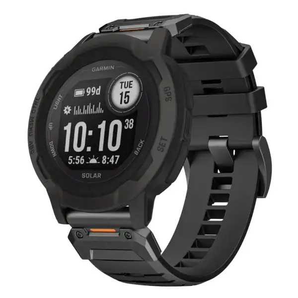 g.fk1.1 Main Obsidian StrapsCo Elite FKM Rubber QuickFit Watch Band Strap for Garmin Instinct 2