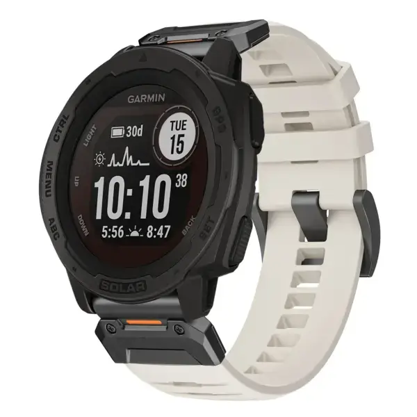 g.fk1.17 Main Arctic StrapsCo Elite FKM Rubber QuickFit Watch Band Strap for Garmin Instinct