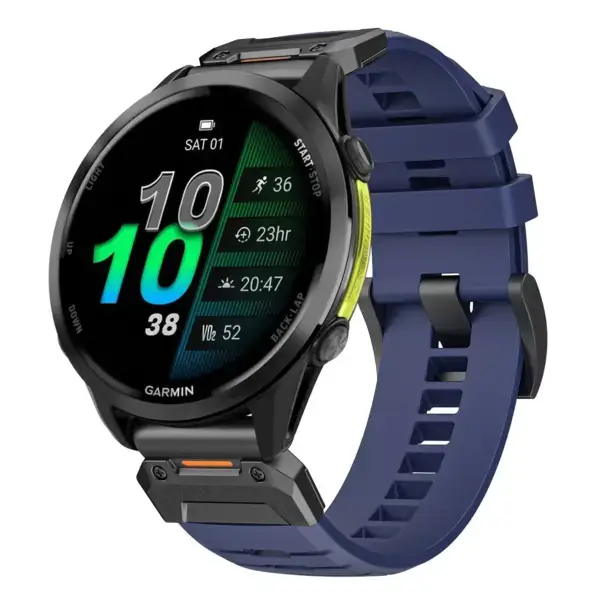 g.fk1.5 Main Midnight StrapsCo Elite FKM Rubber QuickFit Watch Band Strap for Garmin Forerunner 970