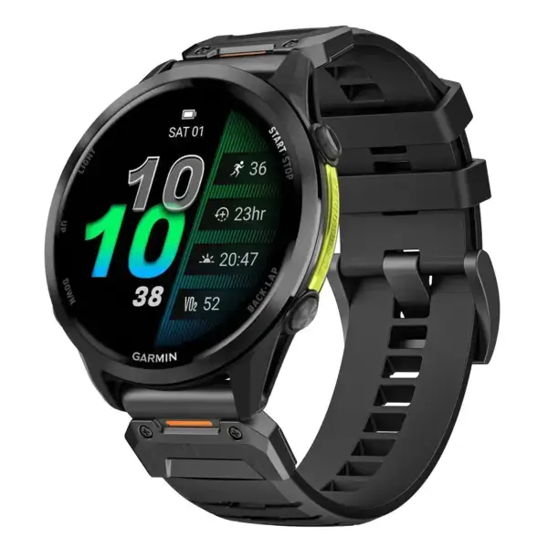 g.fk1.1 Main Obsidian StrapsCo Elite FKM Rubber QuickFit Watch Band Strap for Garmin Forerunner 970