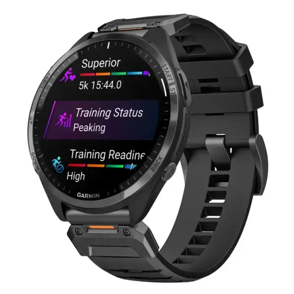 g.fk1.1 Main Obsidian StrapsCo Elite FKM Rubber QuickFit Watch Band Strap for Garmin Forerunner 965