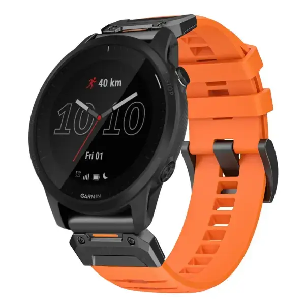 g.fk1.12 Main Blaze StrapsCo Elite FKM Rubber QuickFit Watch Band Strap for Garmin Forerunner 945