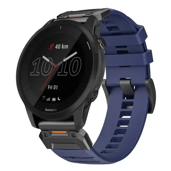 g.fk1.5 Main Midnight StrapsCo Elite FKM Rubber QuickFit Watch Band Strap for Garmin Forerunner 945