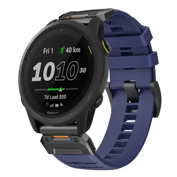 g.fk1.5 Main Midnight StrapsCo Elite FKM Rubber QuickFit Watch Band Strap for Garmin Forerunner 745