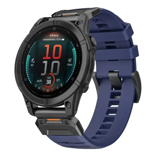 g.fk1.5 Main Midnight StrapsCo Elite FKM Rubber QuickFit Watch Band Strap for Garmin Fenix E