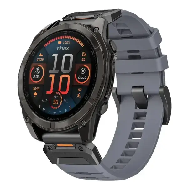 g.fk1.7 Main Slate StrapsCo Elite FKM Rubber QuickFit Watch Band Strap for Garmin Fenix 8 & 8 Pro – 51mm