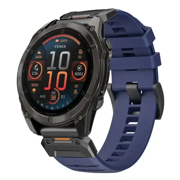 g.fk1.5 Main Midnight StrapsCo Elite FKM Rubber QuickFit Watch Band Strap for Garmin Fenix 8 & 8 Pro – 51mm