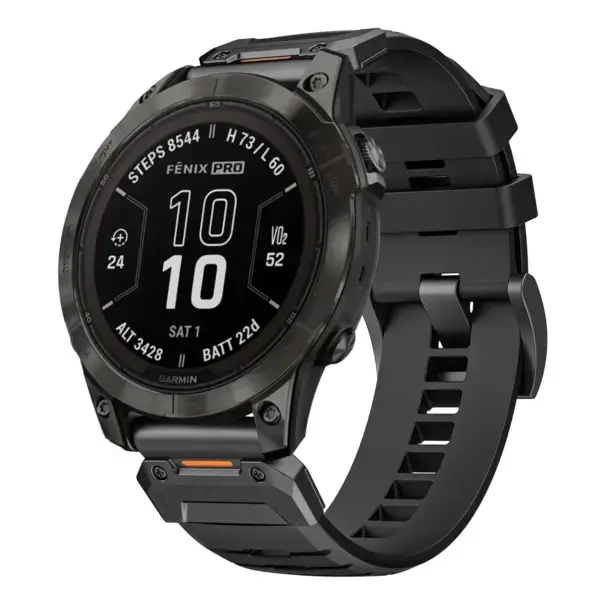 g.fk1.1 Main Obsidian StrapsCo Elite FKM Rubber QuickFit Watch Band Strap for Garmin Fenix 7 & 7 Pro