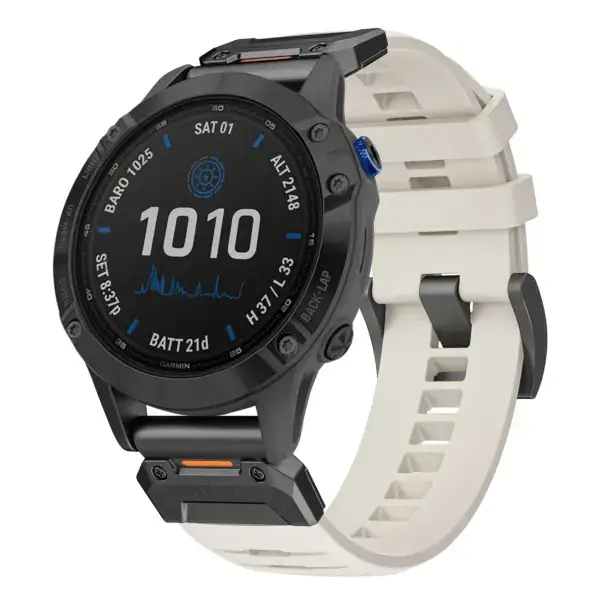 g.fk1.17 Main Arctic StrapsCo Elite FKM Rubber QuickFit Watch Band Strap for Garmin Fenix 6X