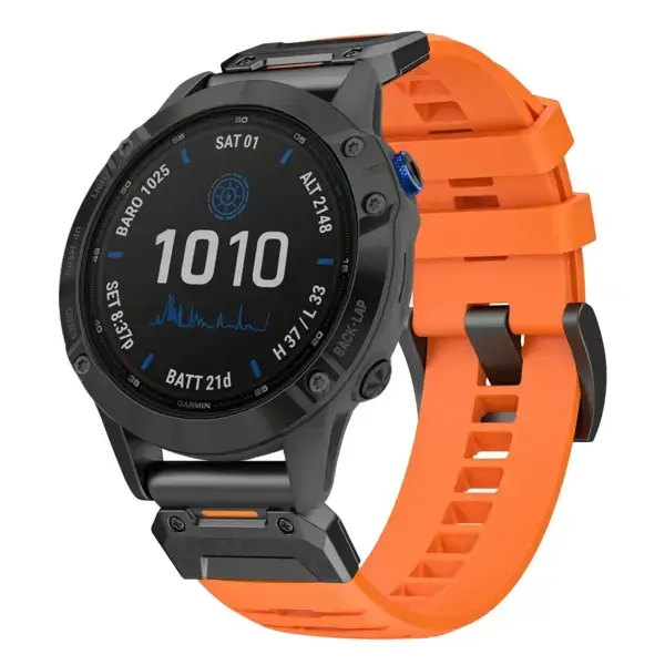 g.fk1.12 Main Blaze StrapsCo Elite FKM Rubber QuickFit Watch Band Strap for Garmin Fenix 6X