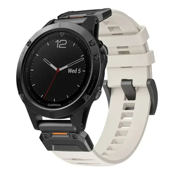 g.fk1.17 Main Arctic StrapsCo Elite FKM Rubber QuickFit Watch Band Strap for Garmin Fenix 5X & 5X Plus