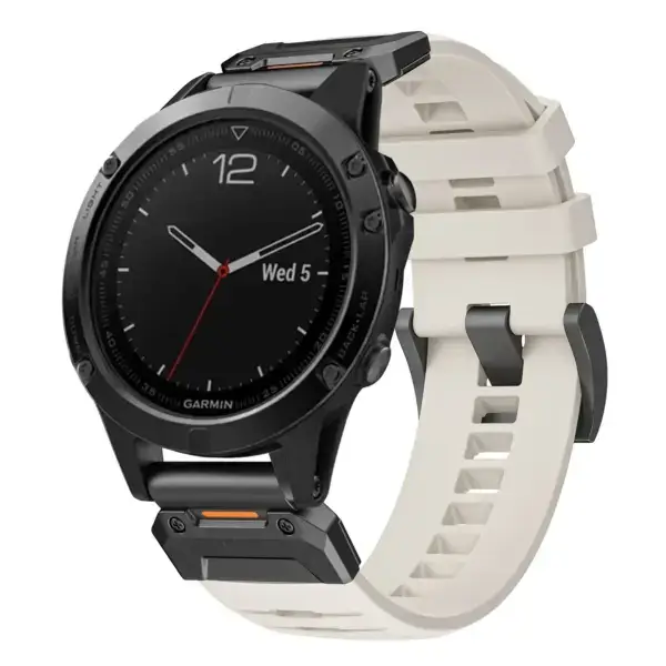 g.fk1.17 Main Arctic StrapsCo Elite FKM Rubber QuickFit Watch Band Strap for Garmin Fenix 5 & 5 Plus