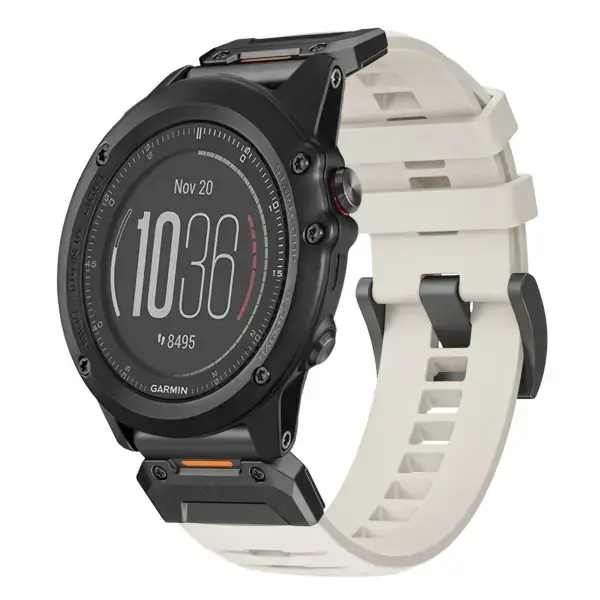 g.fk1.17 Main Arctic StrapsCo Elite FKM Rubber QuickFit Watch Band Strap for Garmin Fenix 3 & 3 HR