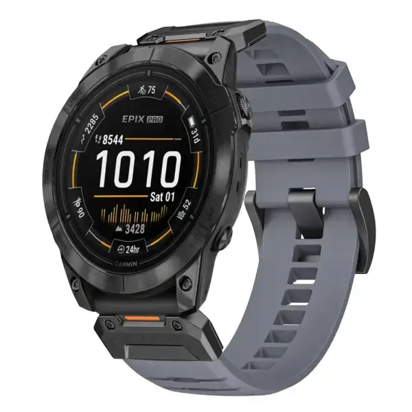 g.fk1.7 Main Slate StrapsCo Elite FKM Rubber QuickFit Watch Band Strap for Garmin Epix Pro – 51mm