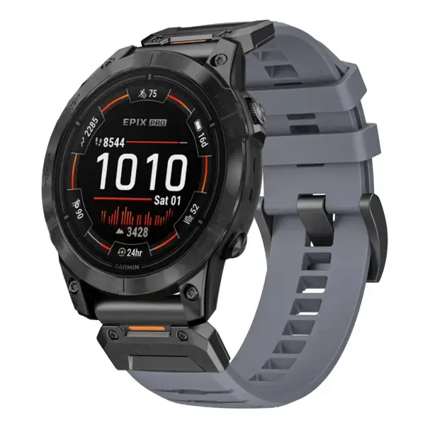 g.fk1.7 Main Slate StrapsCo Elite FKM Rubber QuickFit Watch Band Strap for Garmin Epix Pro – 47mm