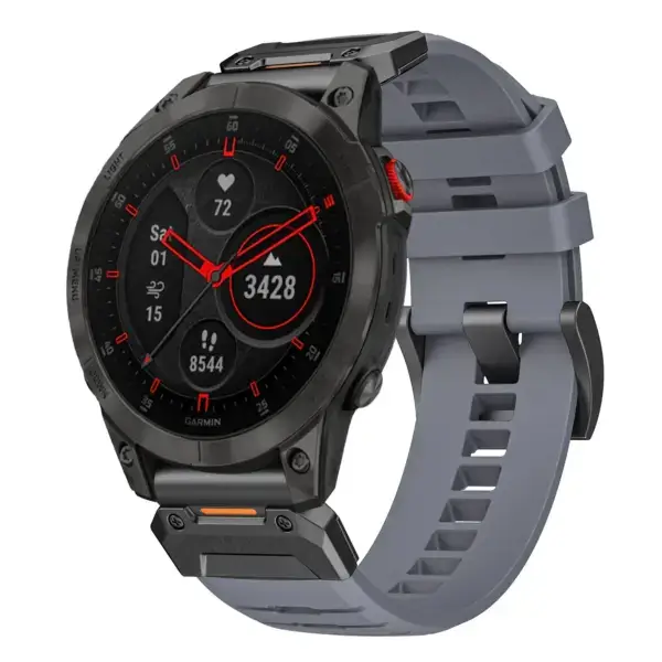 g.fk1.7 Main Slate StrapsCo Elite FKM Rubber QuickFit Watch Band Strap for Garmin Epix Gen 2