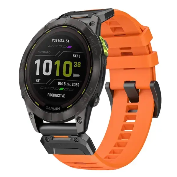 g.fk1.12 Main Blaze StrapsCo Elite FKM Rubber QuickFit Watch Band Strap for Garmin Enduro 3
