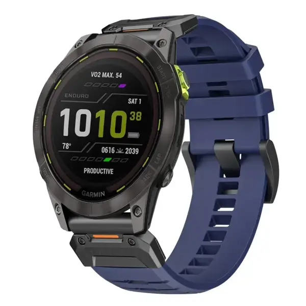g.fk1.5 Main Midnight StrapsCo Elite FKM Rubber QuickFit Watch Band Strap for Garmin Enduro 2