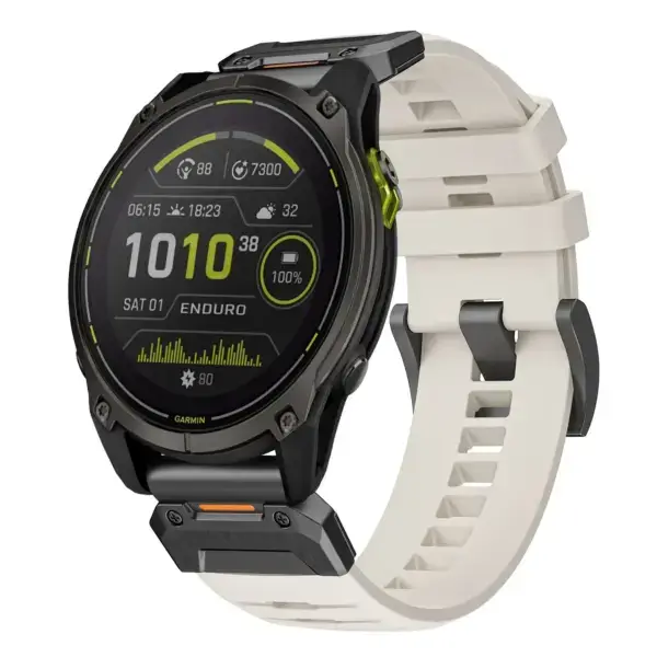 g.fk1.17 Main Arctic StrapsCo Elite FKM Rubber QuickFit Watch Band Strap for Garmin Enduro