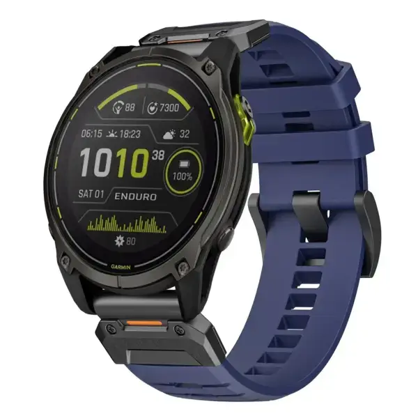 g.fk1.5 Main Midnight StrapsCo Elite FKM Rubber QuickFit Watch Band Strap for Garmin Enduro