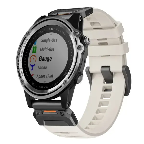 g.fk1.17 Main Arctic StrapsCo Elite FKM Rubber QuickFit Watch Band Strap for Garmin Descent Mk1