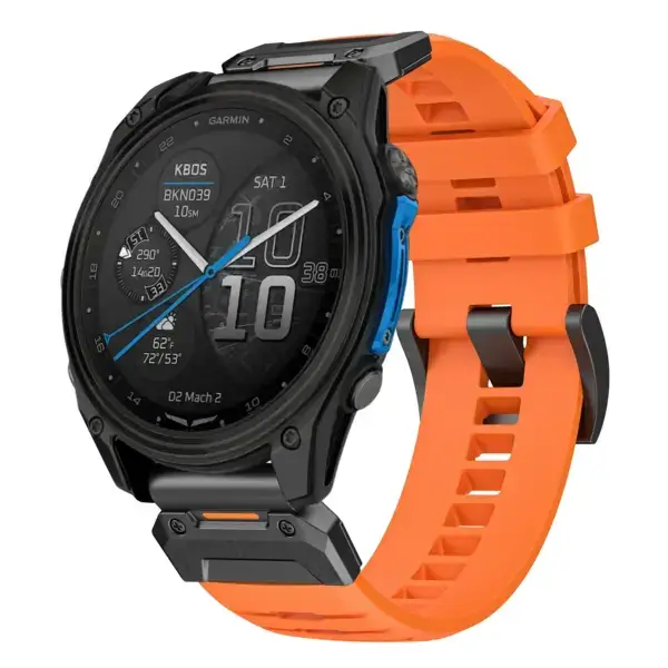 g.fk1.12 Main Blaze StrapsCo Elite FKM Rubber QuickFit Watch Band Strap for Garmin D2 Mach 2 – 51mm