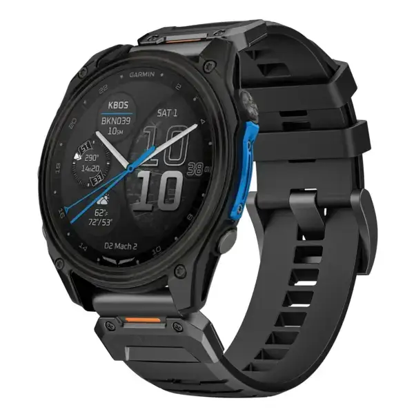 g.fk1.1 Main Obsidian StrapsCo Elite FKM Rubber QuickFit Watch Band Strap for Garmin D2 Mach 2 – 51mm
