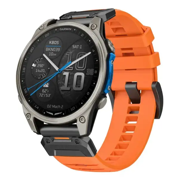 g.fk1.12 Main Blaze StrapsCo Elite FKM Rubber QuickFit Watch Band Strap for Garmin D2 Mach 2 – 47mm