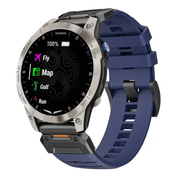 g.fk1.5 Main Midnight StrapsCo Elite FKM Rubber QuickFit Watch Band Strap for Garmin Approach S70 – 47mm