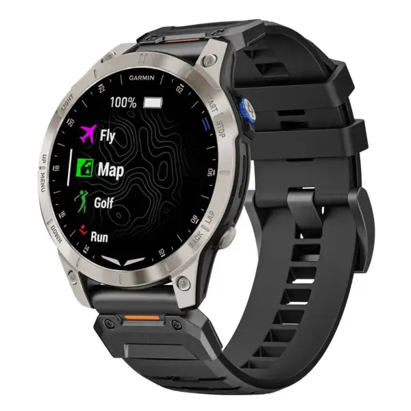 g.fk1.1 Main Obsidian StrapsCo Elite FKM Rubber QuickFit Watch Band Strap for Garmin Approach S70 – 47mm